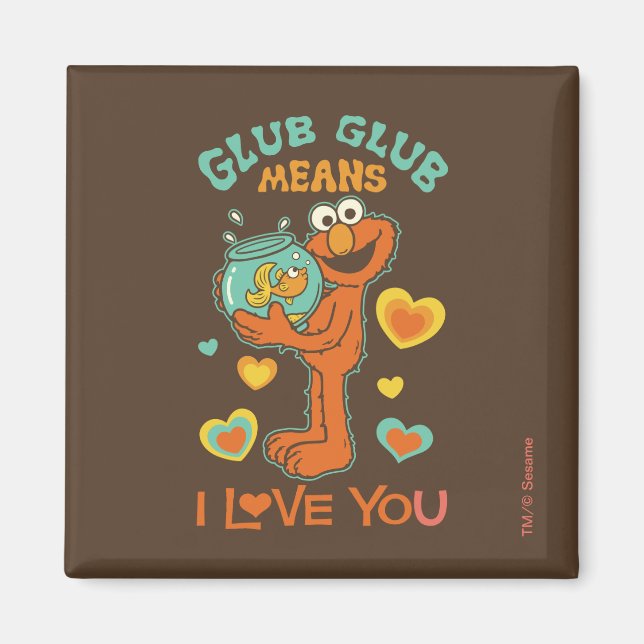 Imã Elmo segurando seu peixe dourado de estimação (Frente)