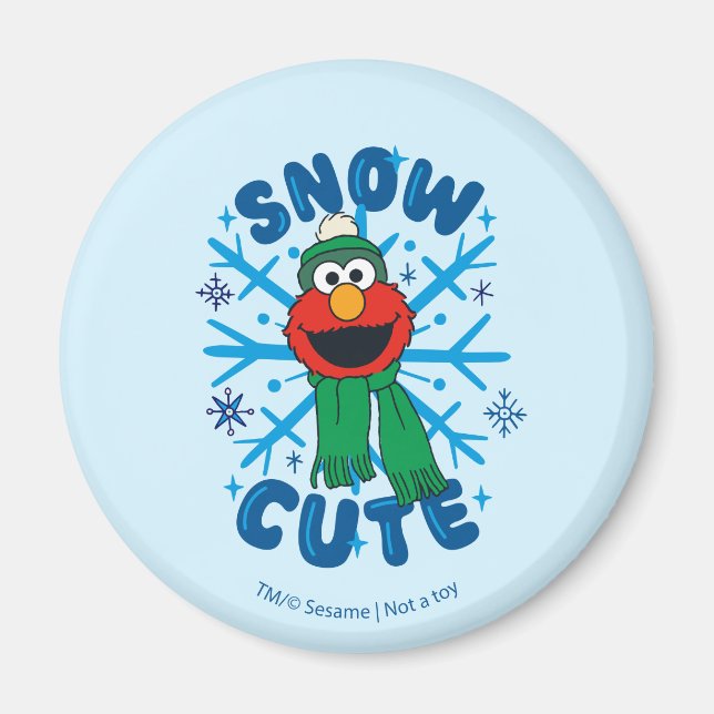 Imã Elmo Snow Cute (Frente)