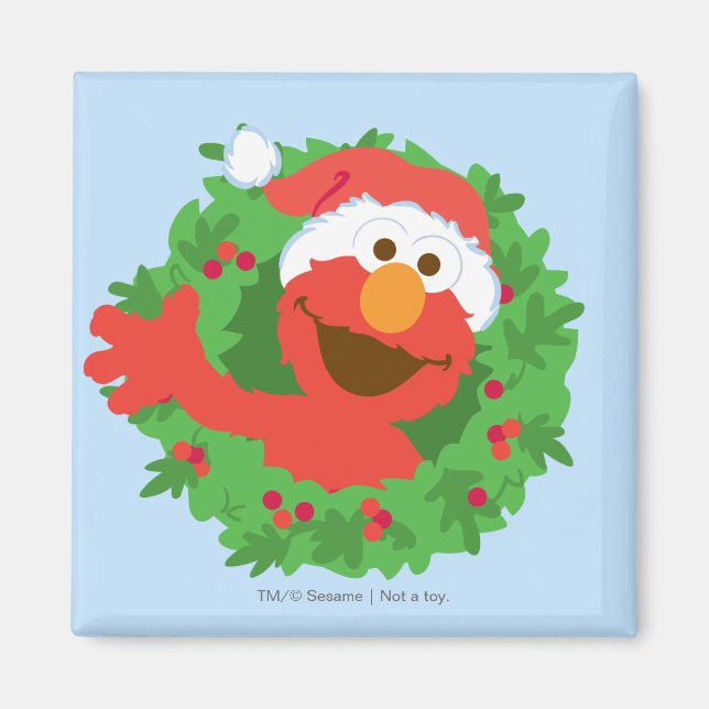 Imã Elmo Wreath (Frente)