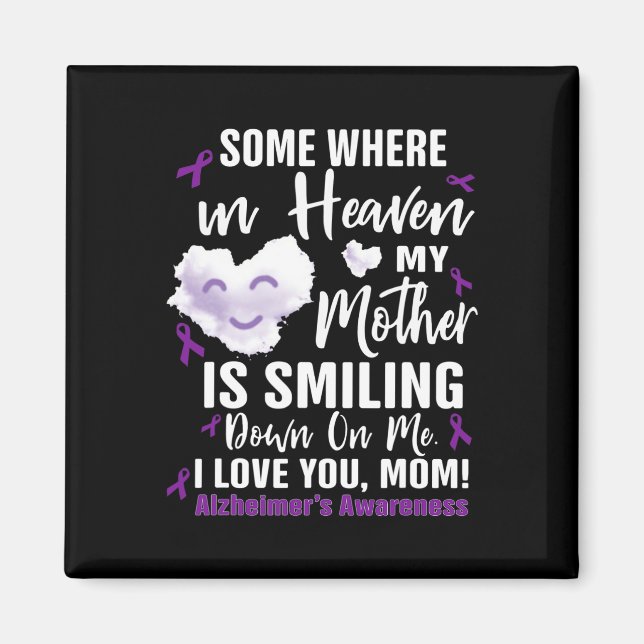 Imã Em algum lugar no céu minha mãe está sorrindo (Frente)