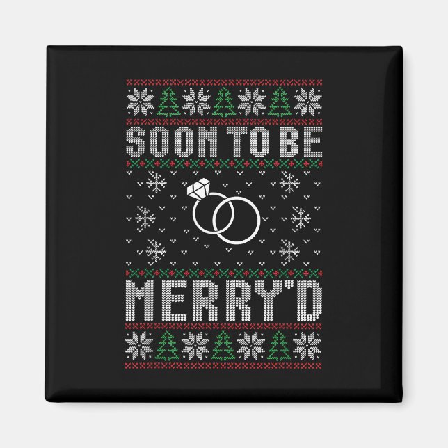 Imã Em Breve Casar-Se Com Merryd Christmas Node Groom  (Frente)