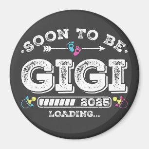 Imã Em Breve Gigi 2025 Círculo de Carregamento