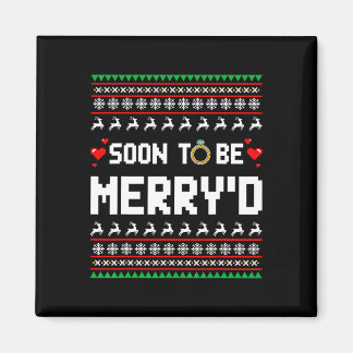 Imã Em breve, será Feliz o Casal de Natal engajado Mat