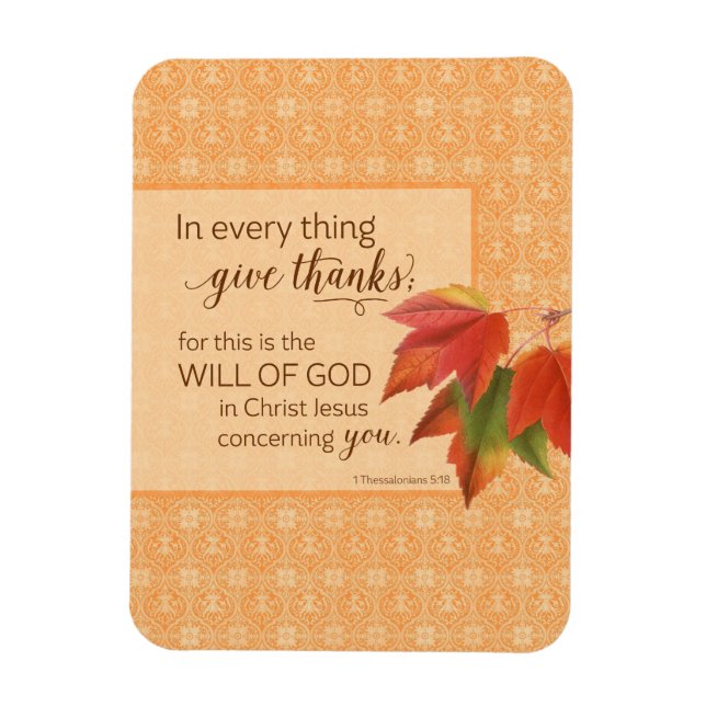 Ímã Em Cada Coisa Dá Obrigados - 1 Coisa. 5:18 (Vertical)