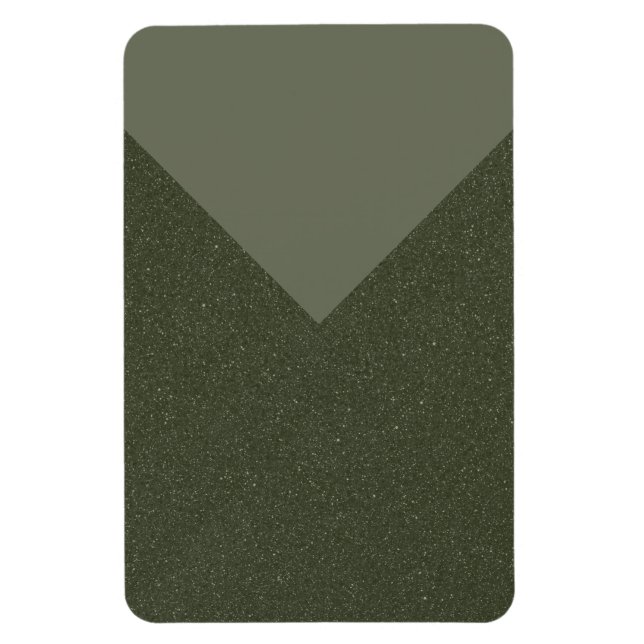 Ímã em Forma de V Verde Musgo Personalizado – Pers (Vertical)