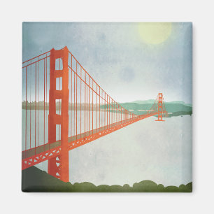 Imã Em golden gate bridge