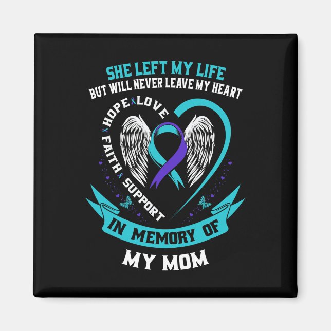 Imã Em Memória Da Minha Mãe Perda Do Suicídio Da Mãe A (Frente)