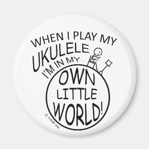Imã Em meu próprio Ukulele pequeno do mundo