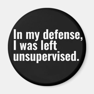 Imã Em minha defesa, fiquei sem supervisão de texto en