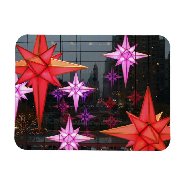 Ímã Em Nova York. Decoração de Natal dentro (Horizontal)