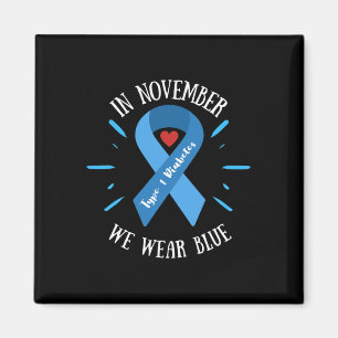 Imã Em novembro, Vestimos o Guerreiro da Diabetes Azul