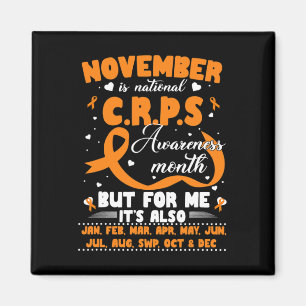 Imã Em novembro, Vestimos o Orange Ribbon CRPS Sensibi