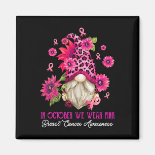 Imã Em outubro Vestimos Gnomo Rosa Cancer Mama Awaren