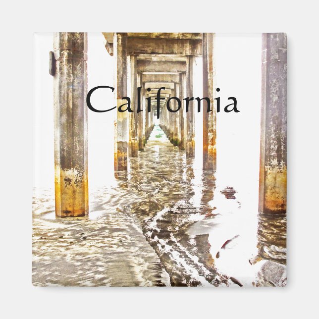 Imã Em Scripps Pier, Califórnia (Frente)