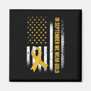 Imã Em setembro Vestimos Dourado - Cancer infantil com