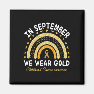 Imã Em setembro Vestimos o Cancer Dourado da Infância