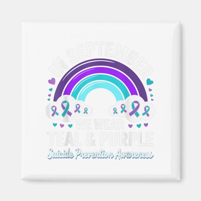 Imã Em Setembro, Vestimos Suicídio De Fita Roxal Teal  (Frente)