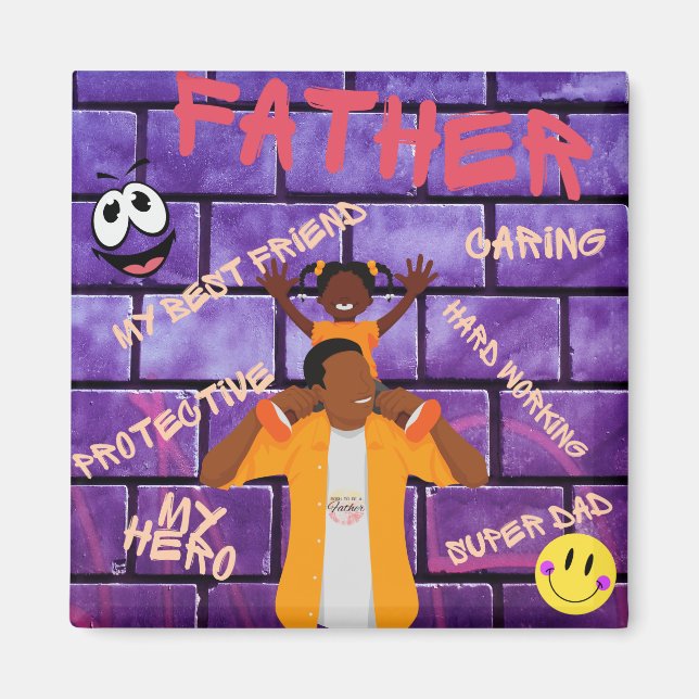 Imã Em Seus Ombros Pai Meu Herói (Frente)