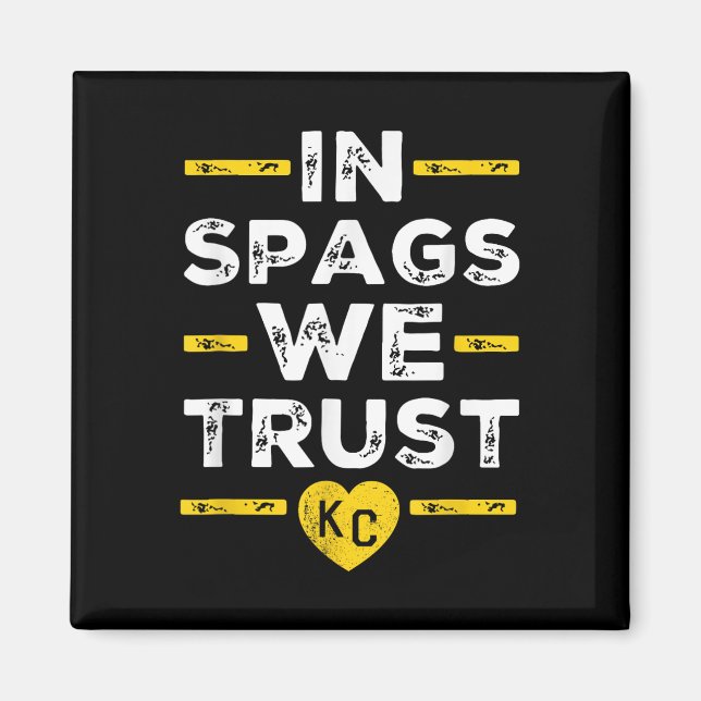 Imã Em Spags Confiamos Coração Kc Spags Defesa Nós Con (Frente)