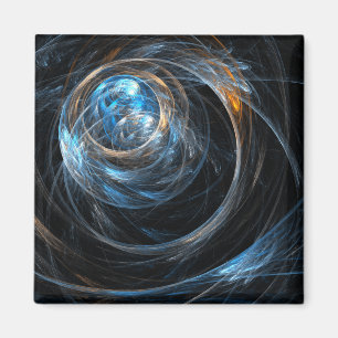 Imã Em todo o mundo ímã quadrado da arte abstracta