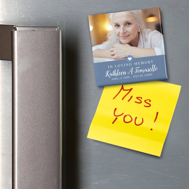 Imã Em uma foto de simpatia de memória amorosa (In Loving Memory Sympathy Photo Magnet)