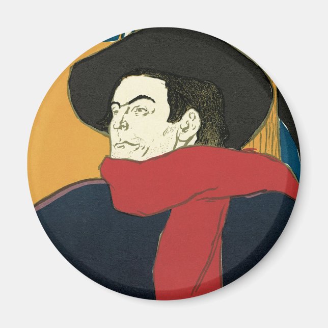 Imã Embaixadores, Aristide Bruant por Toulouse Lautrec (Frente)