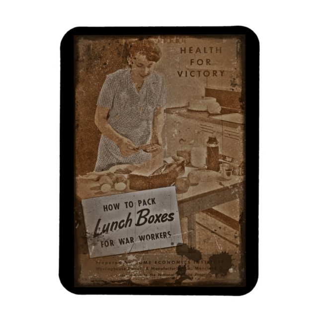 Ímã Embalagem de Caixas de Almoço WWII (Vertical)