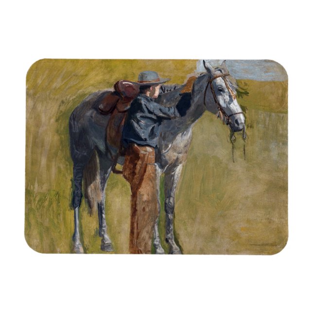 Ímã Embaralagens Americanas: Velho Cowboy Ocidental co (Horizontal)