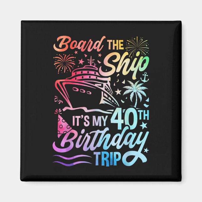 Imã Embarque No Navio É Minha Viagem De Aniversário De (Frente)