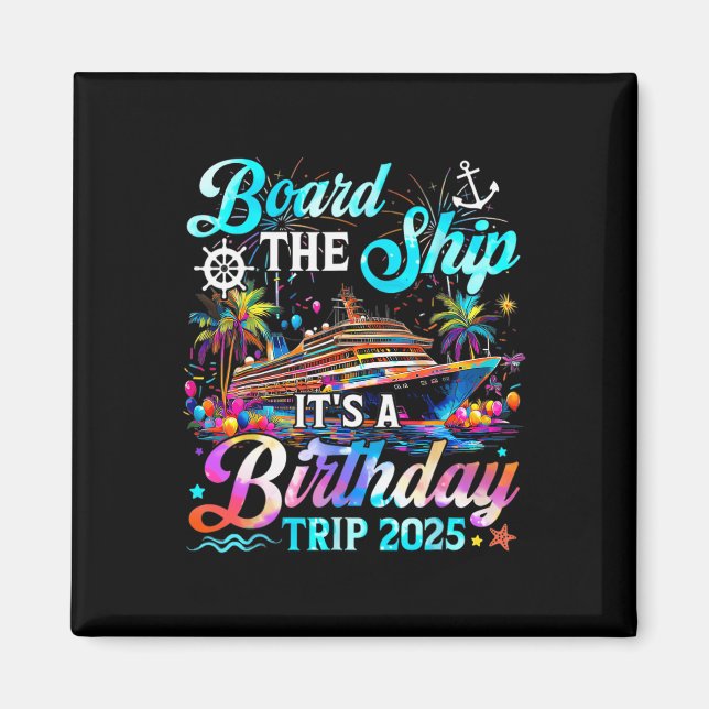 Imã Embarque No Navio É Uma Viagem De Aniversário 2025 (Frente)