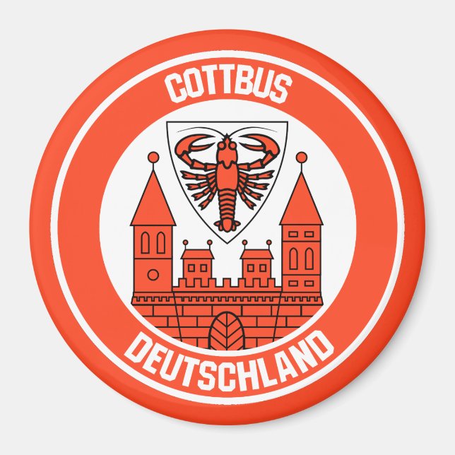 Imã Emblem Cottbus Round (Frente)