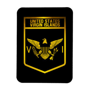 Ímã Emblem das Ilhas Virgens dos EUA