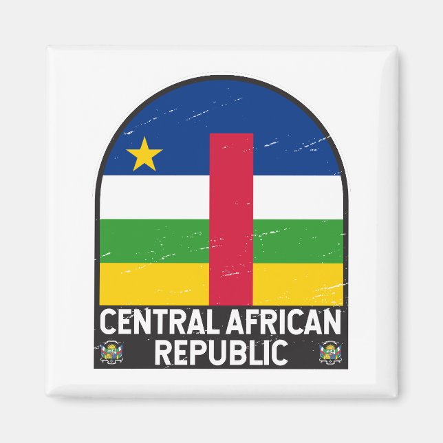 Imã Emblem de Sinalizador da República Centro-Africana (Frente)