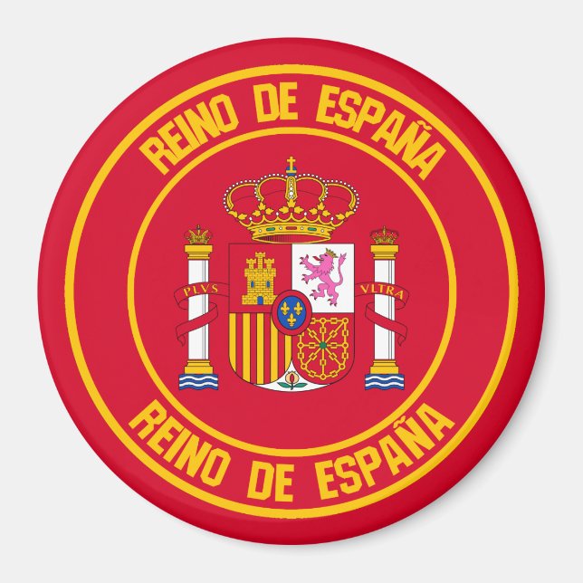 Imã Emblem espanha redonda (Frente)