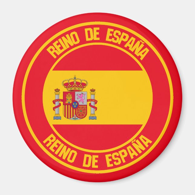 Imã Emblem espanha redonda (Frente)