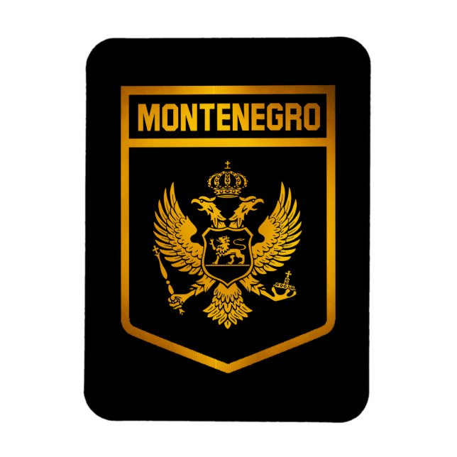 Ímã Emblem Montenegro (Vertical)
