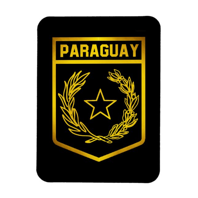Ímã Emblem Paraguai (Vertical)