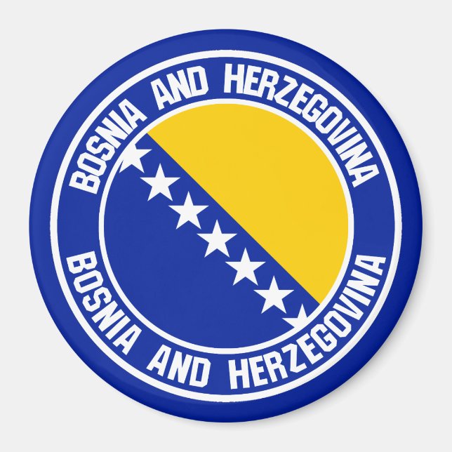 Imã Emblem redonda da Bósnia-Herzegovina (Frente)