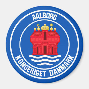 Imã Emblem redonda de Aalborg