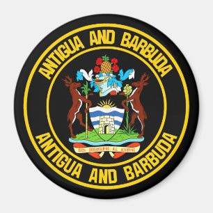 Imã Emblem redonda de Antígua e Barbuda