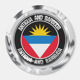 Imã Emblem redonda de Antígua e Barbuda