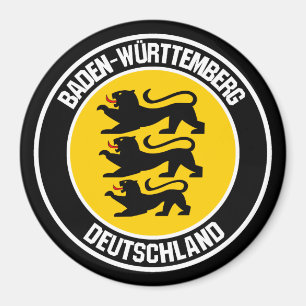 Imã Emblem redonda de Baden-Württemberg