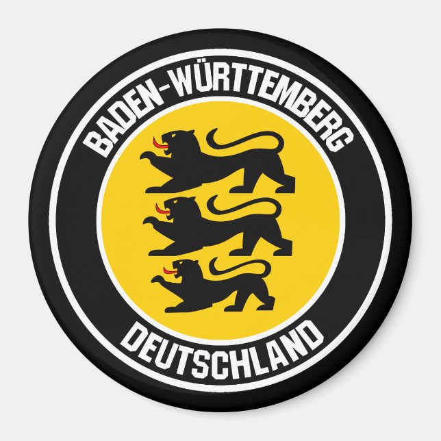Imã Emblem redonda de Baden-Württemberg (Frente)