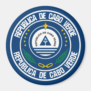 Imã Emblem Redonda de Cabo Verde