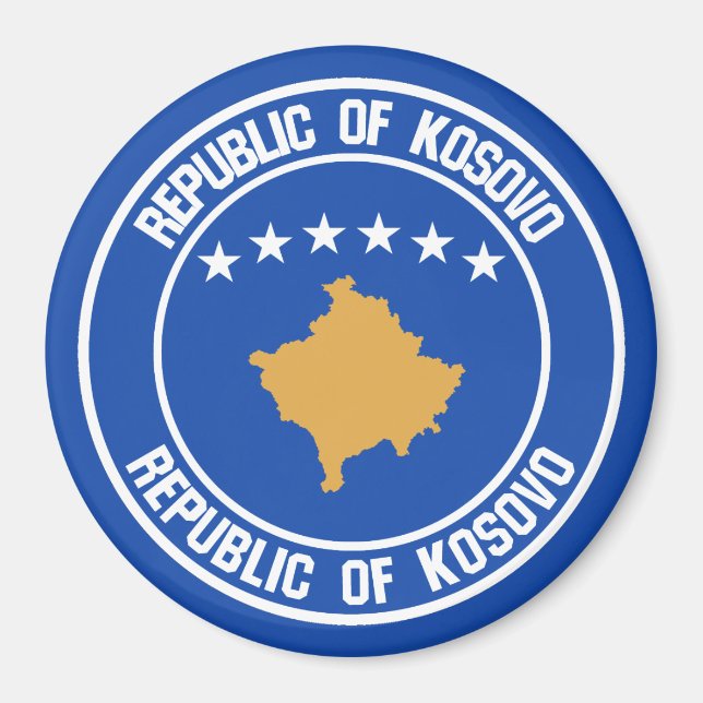 Imã Emblem Redonda do Kosovo (Frente)