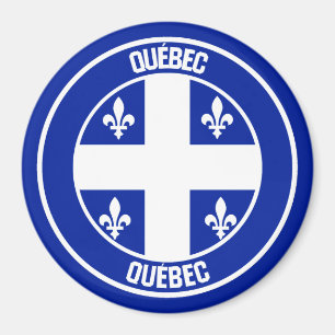 Imã Emblem redonda do Quebec