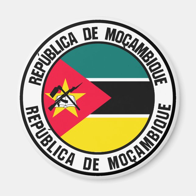 Imã Emblem redonda em Moçambique (Frente)