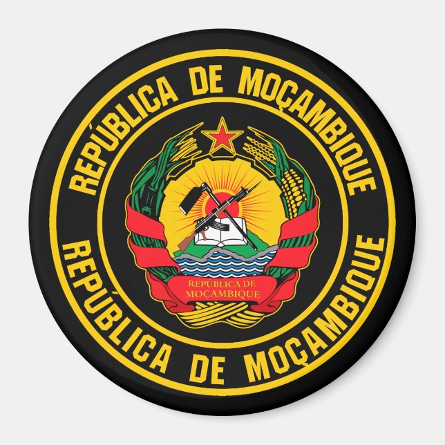 Imã Emblem redonda em Moçambique (Frente)