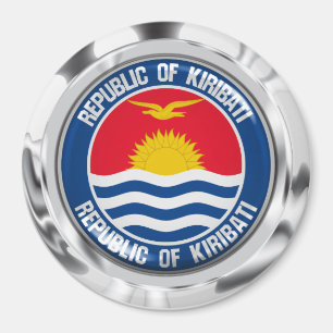 Imã Emblem redonda Kiribati