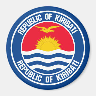 Imã Emblem redonda Kiribati